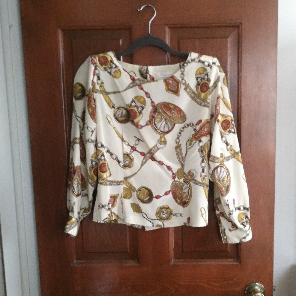 Vintage Patterned Blouse